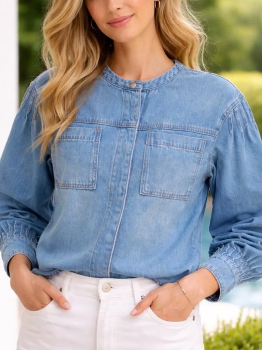 Evereve Jordy Denim Shirt * NWOT
